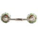 Green Clove Flower Ceramic Bridge Handle